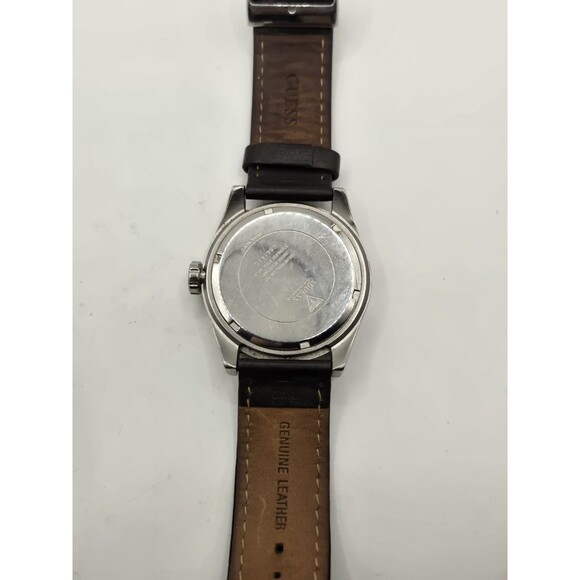 Guess Waterpro G86147g ~ Men's Brown Dial & Leather Band Wristwatch ~ 42mm - Picture 10 of 12